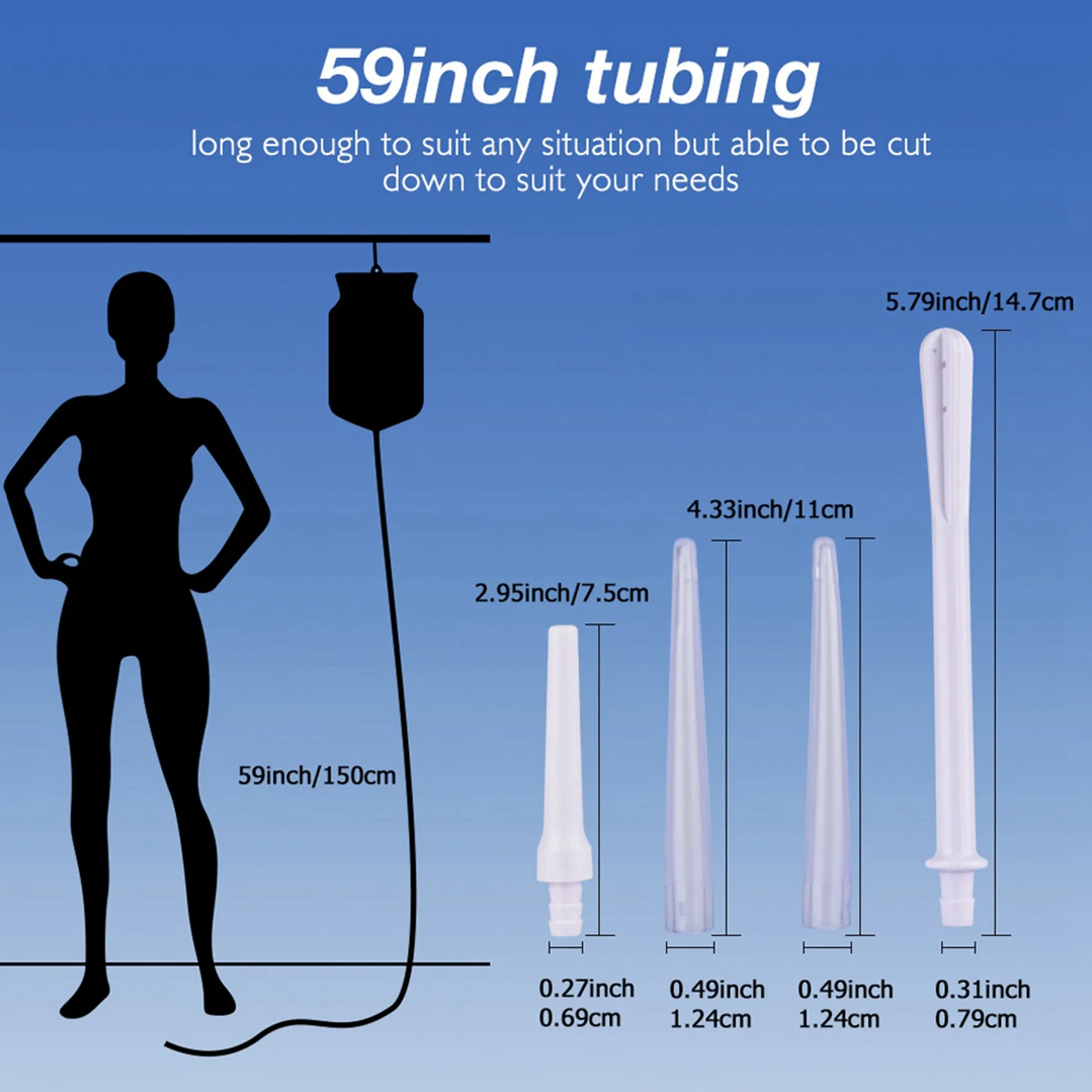 

AB42-2X 2000Ml Constipation Flusher Feminine Hygiene Enema Bag Sets