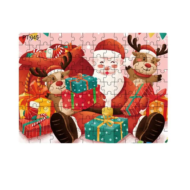 

Christmas Puzzles Christmas Santa Claus Puzzles Large Puzzle Winter Santa Claus Decoration For Girls Kids Children Ages 2-8