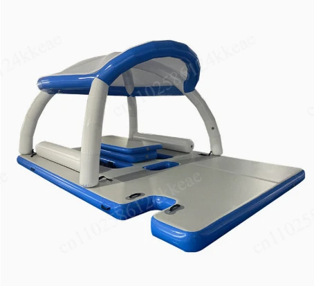 Water Inflatable Floating Platform Bed Sea Leisure Cushion Water Shade Exhibition Tent