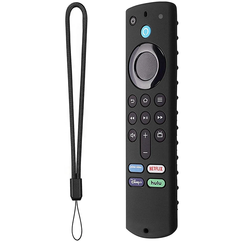 For Fire TV Stick 3Rd Generation Voice Remote Control Silicone Case Light Weight Non-Slip Shockproof With Strap