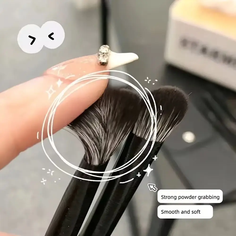 10 pçs/set escova de detalhe dos olhos pincéis de sombra pequena escova de delineador de cerdas macias maquiagem dos olhos manchas delineador de capa