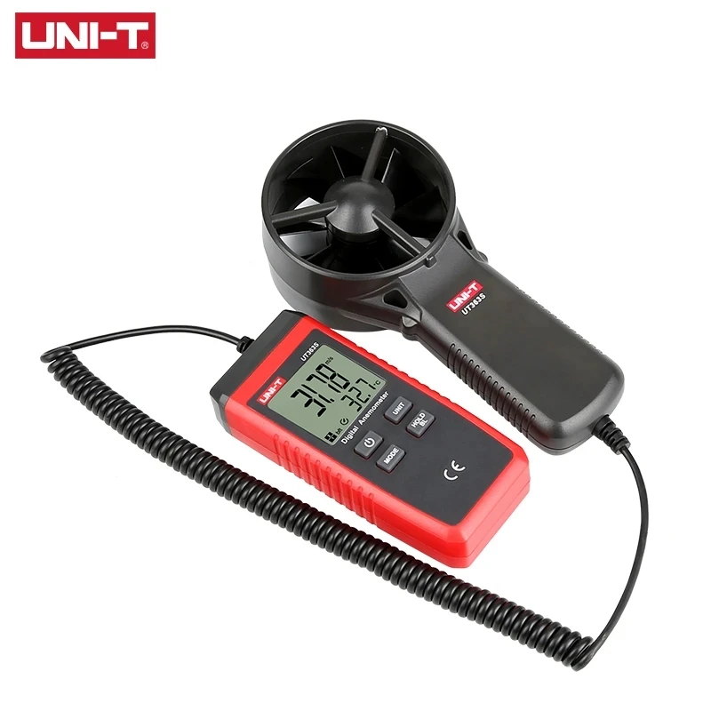 UNI-T UT363S Mini Anemometer Wind Speed Temperature Tester LCD Display Air Flow Speed MAX/AVG Measurement Wind Level 1~12