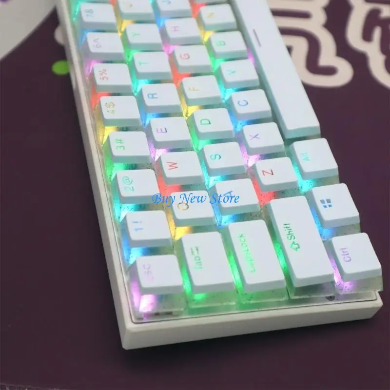 

20ce 104Keys / Set PBT -клавишные клавиши с подсветкой Puding Puder Profile OEM для механической клавиатуры Cherry MX с слоем
