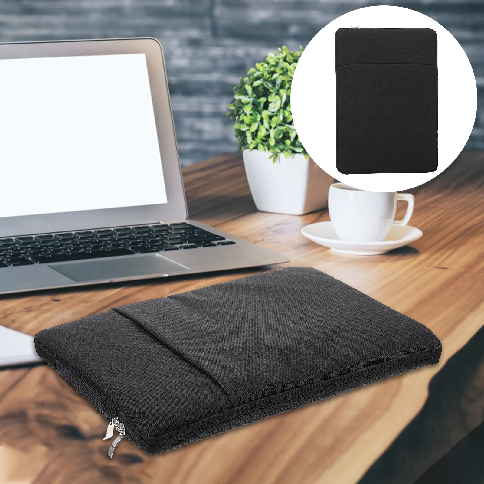 

Wear-Resistant Laptop Bag Waterproof Shockproof 14 Inch Lightweight Portable Computer Case Travel Business Organizer