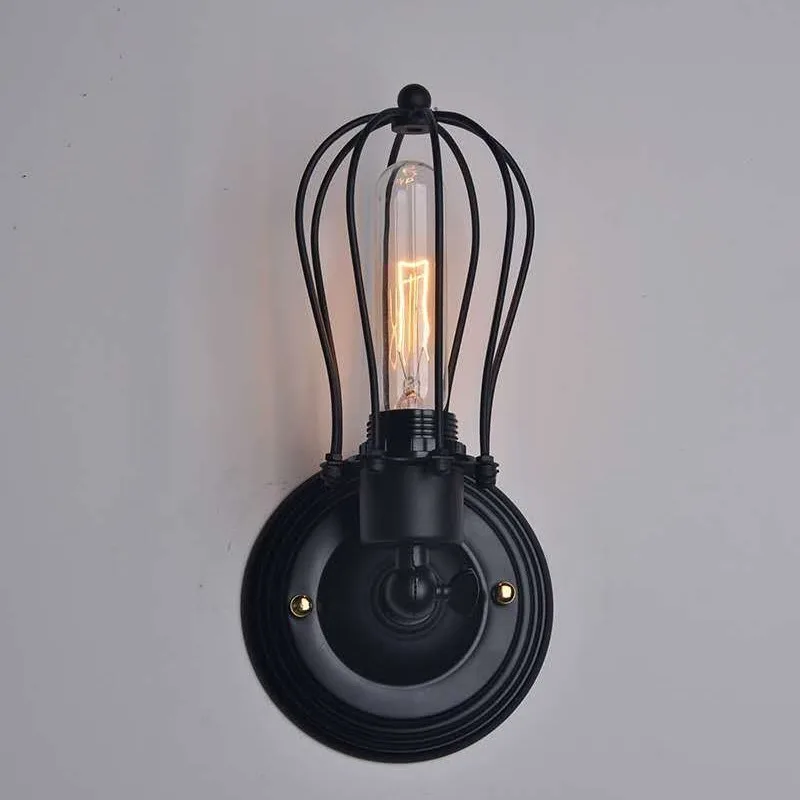 Retro Simple and Lightweight Lamp Bedside Premium Bedroom Lights Home Balcony Atmosphere Wall Lamp