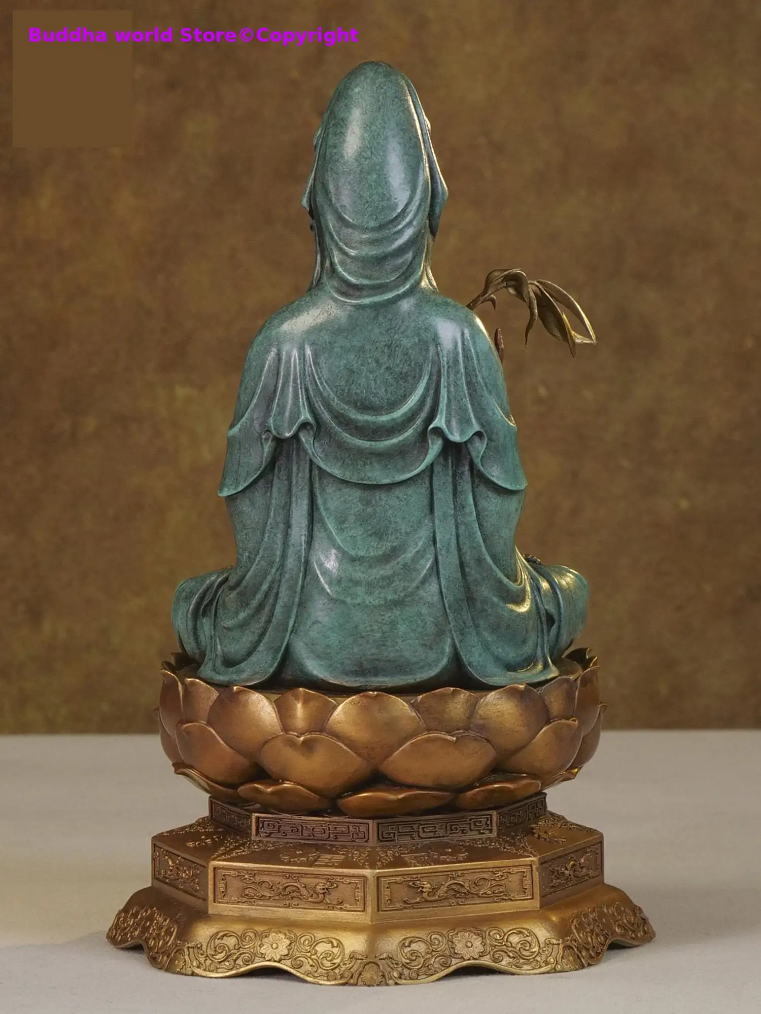 Limited Exquisite Buddha 100% Handmade Bronze Guanyin Bodhisattva Family Protection God copper carving Decorate Buddha statue