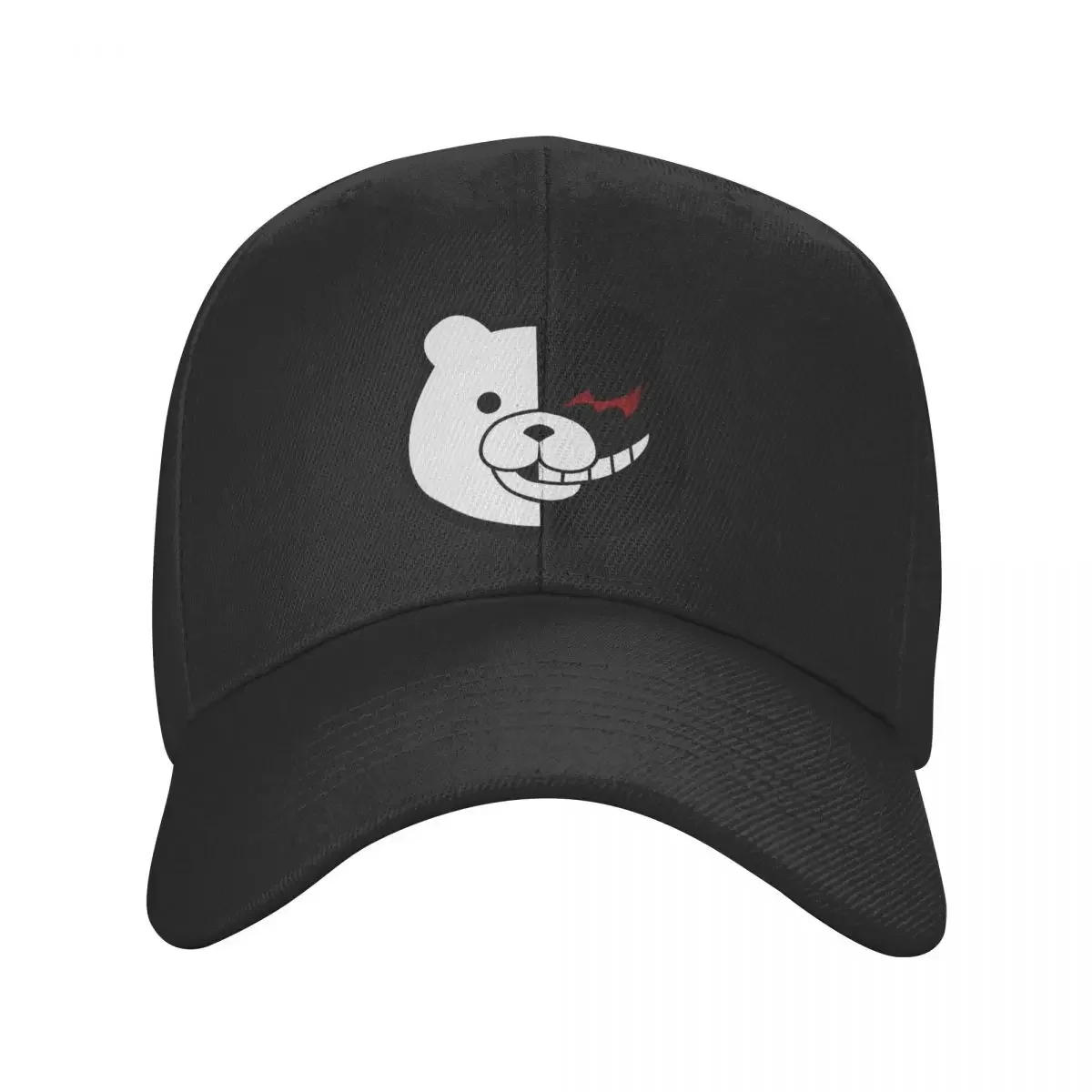 

Monokuma!! Cute Japanese Anime Baseball Cap Trucker Worker Cap Danganronpa Hats Adjustable Polyester Sun Caps Washable Hats