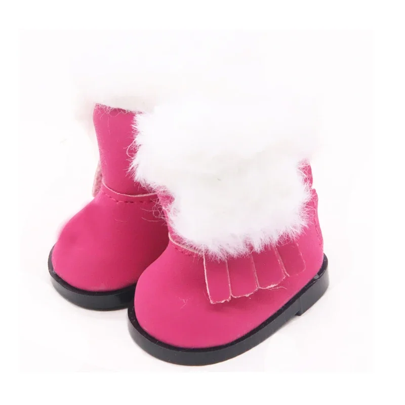 5,5 cm Woll schuhe für 14 Zoll Puppen niedlich hochwertige 5 Farben Schneeschuhe heißen Verkauf Puppen stiefel für Exo DIY Puppen zubehör