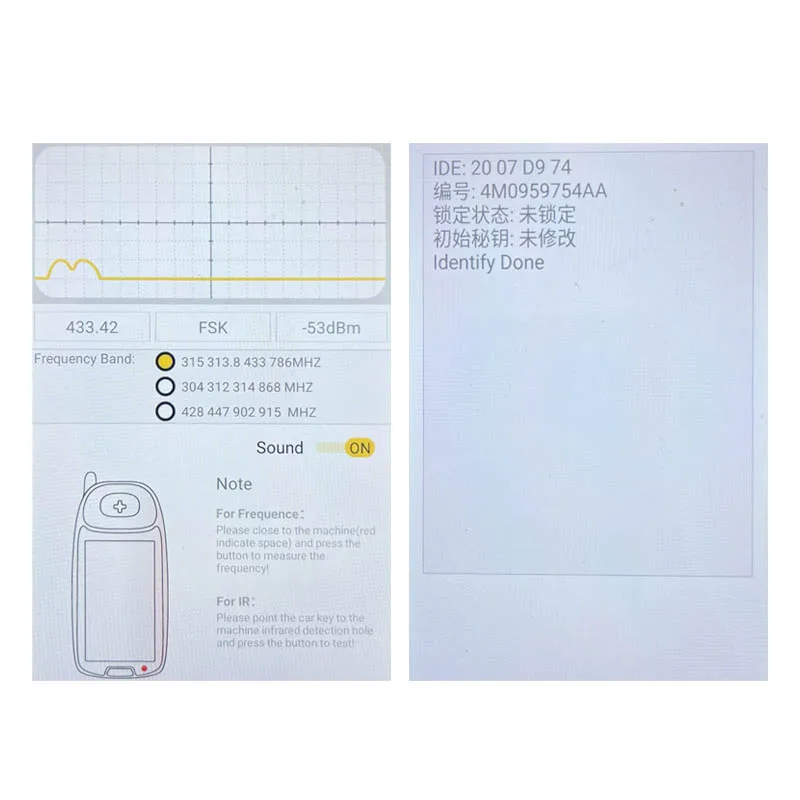 CN008053 Suitable for Audi Q7 before 2020 Original Remote Control Key 3+1buttons 433Mhz 5M chip FCC: 4M0 959 754 AA Keyless GO