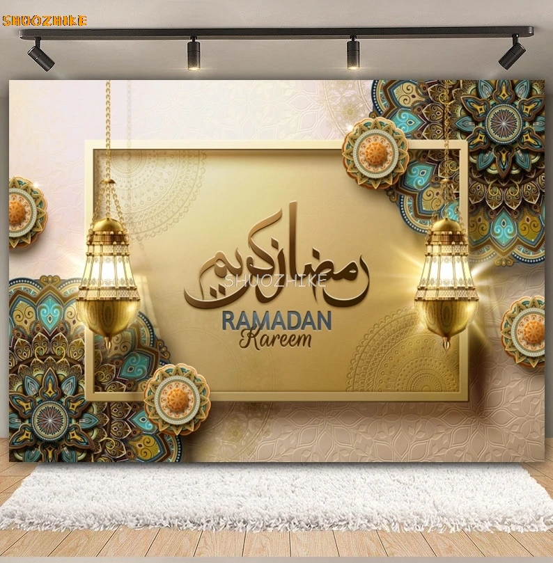 خلفية عيد مبارك الأضحى مسلم رمضان كريم المسجد الإسلامي فانوس القمر صورة التصوير خلفية استوديو الصور