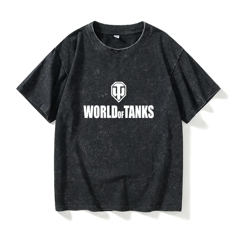 

Футболка World of Tanks Tiger Lightning War Tank с коротким рукавом, белая, хлопковая, повседневная, с круглым вырезом, классический узор, летняя мода