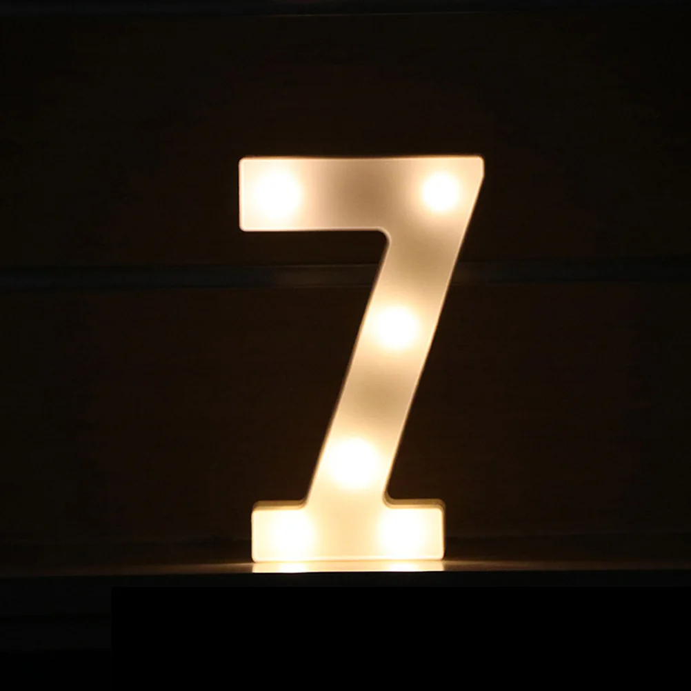 

LED Number Lamp Digital Styling Lights Up Night Decoration Party Wedding Anniversary Birthday Home Bar Cafe