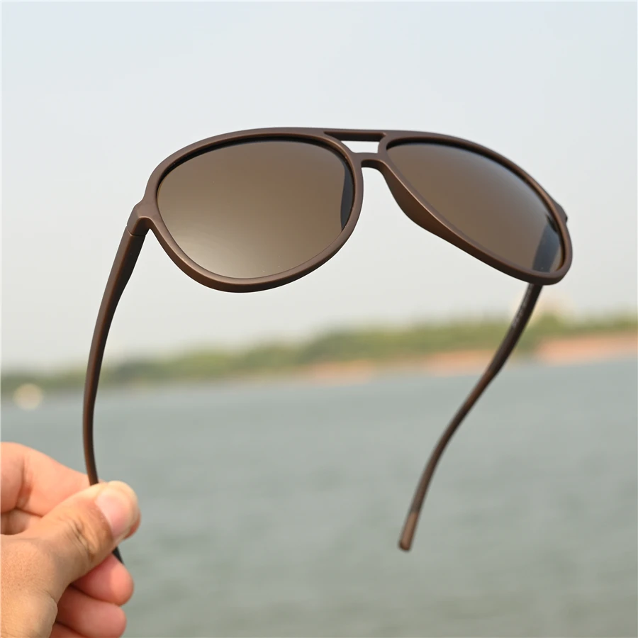 Rockjoy 150mm Oversize Black Polarized Sunglasses Male Aviation Sun Glasses for Men TR90 Ultralight FashionAnti Reflection