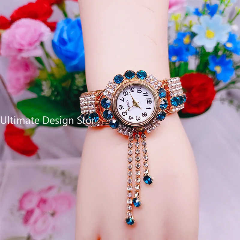 Fashion Women Watch with Shiny Diamond Watch Ladies Luxury Brand Ladies Casual Women Bracelet Crystal Watches Relogio Feminino