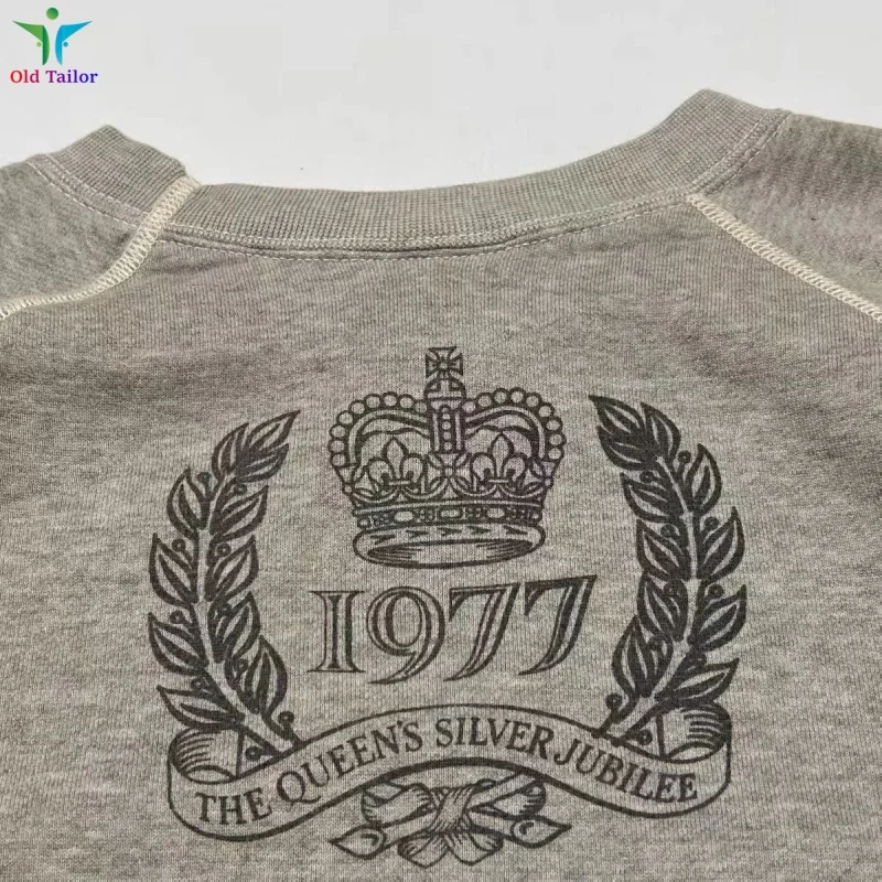 Latest High-end SAINT Digital Image Print Vintage Mens Womens Floral Grey Washed Winter Sweatshirt Pullover