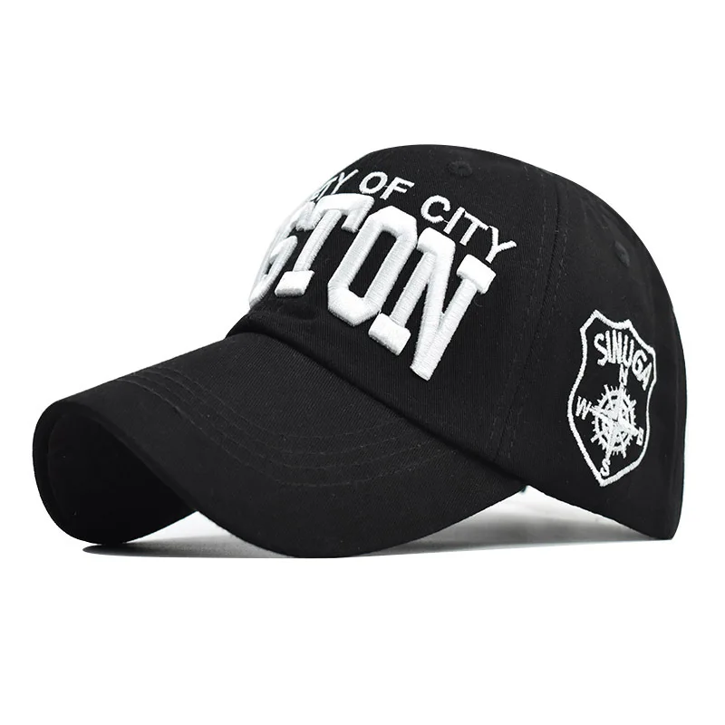 

New Hat Boston Baseball Cap Large Letter Dad Cap D Classic Three Dimensional Embroidery Cap