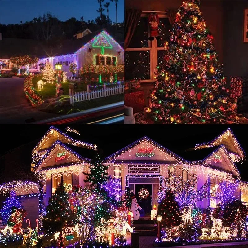 220V EU Plug 10M 20M Outdoor Christmas LED String Light Garlands Decoraction Fairy Lamp for Home Wedding Party Holiday Lights