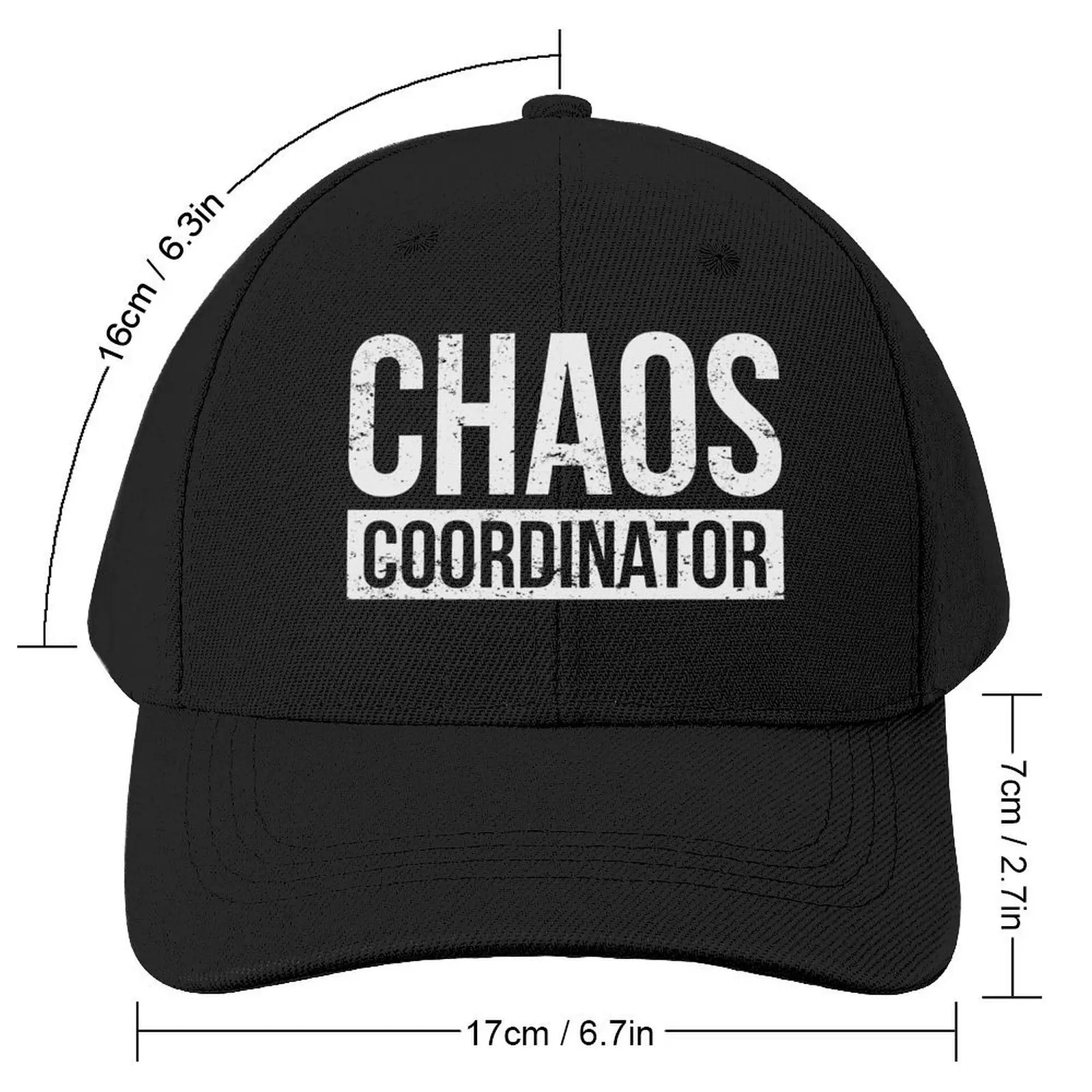 Chaos Coordinator - Bold Grunge Vintage Baseball Cap Beach Outing birthday Caps For Men Women's