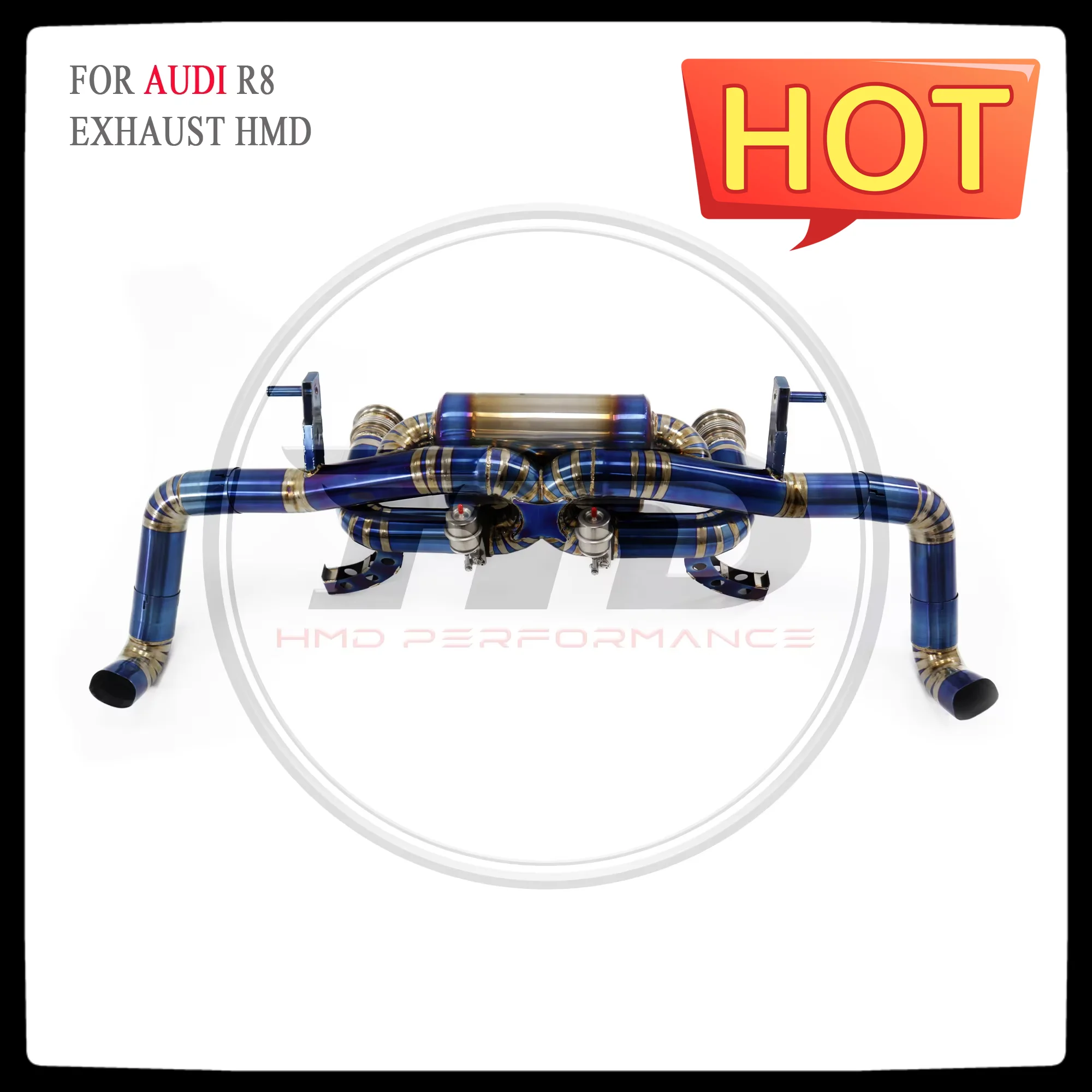 

HMD Exhaust System High Flow Performance Catback for AUDI R8 Car Accessories with Valve