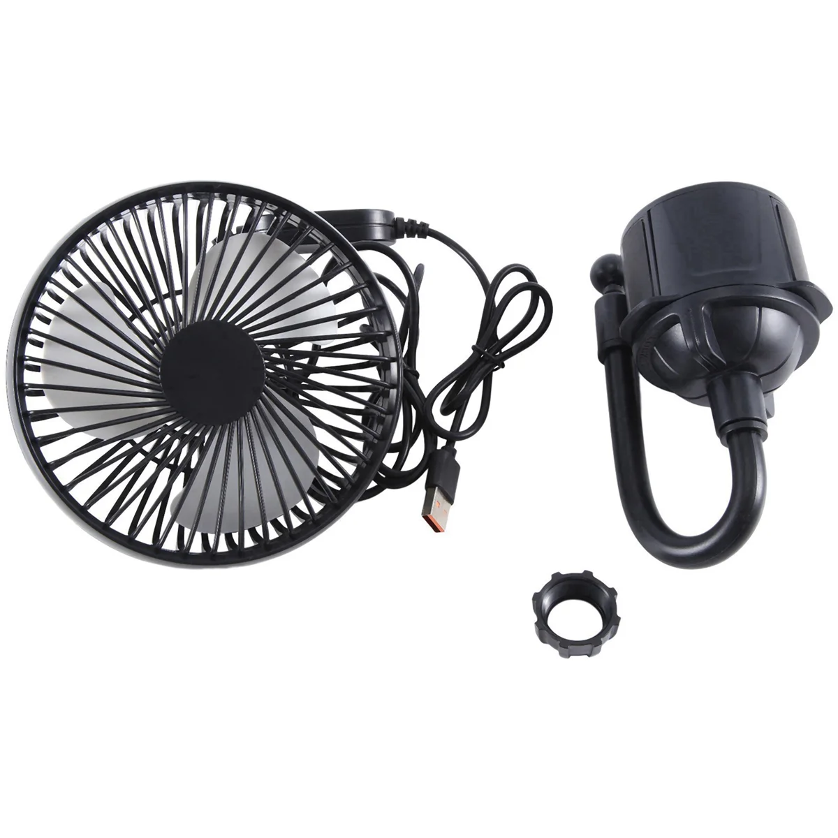 Ventilateur de voiture USB multifonctionnel, ventilateur de cendrier, accessoires de voiture universels