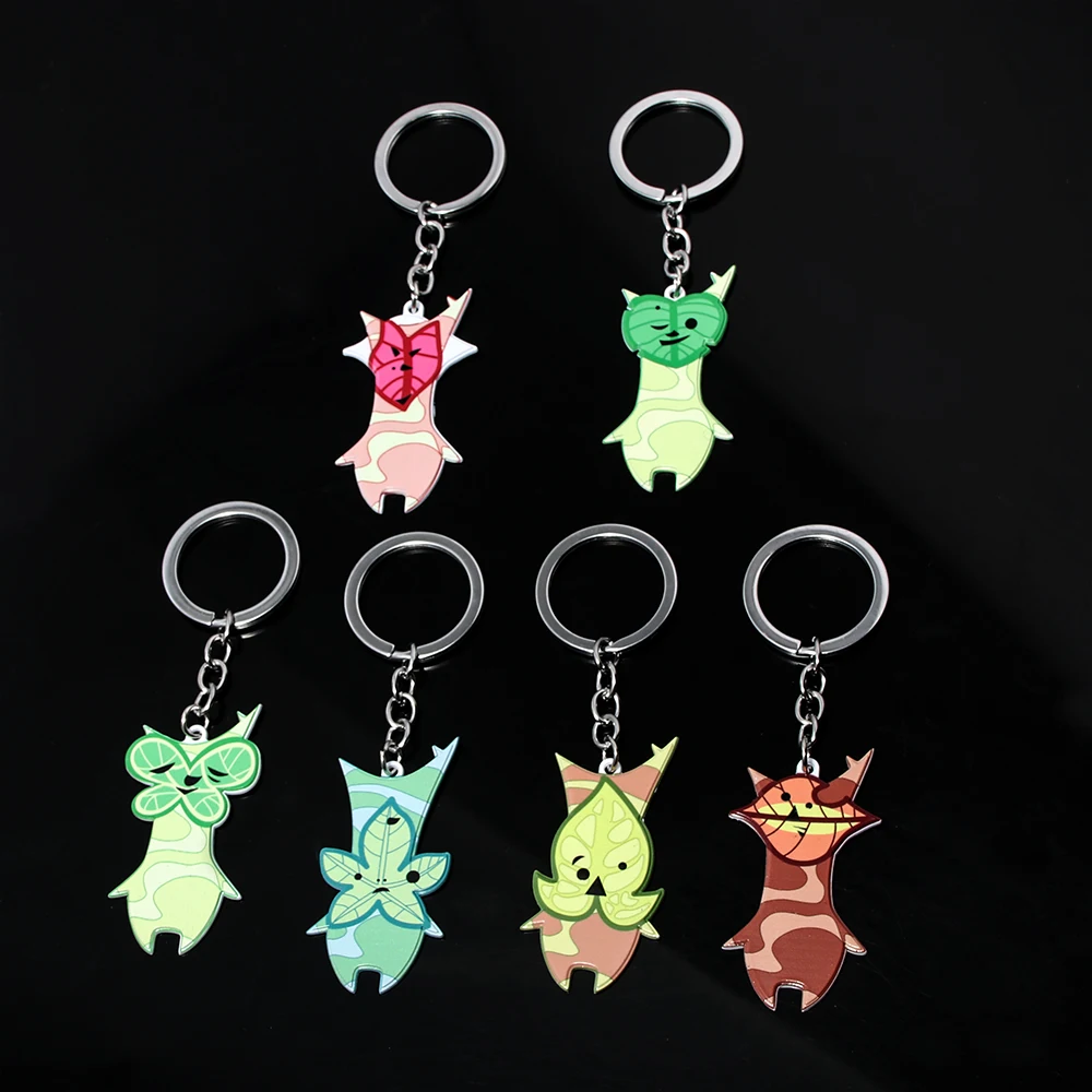 Game Yahaha Props Pendant Keychain for Men Women Tears of the Kingdom Korok Race Model Keychain Fans Cosplay Jewelry