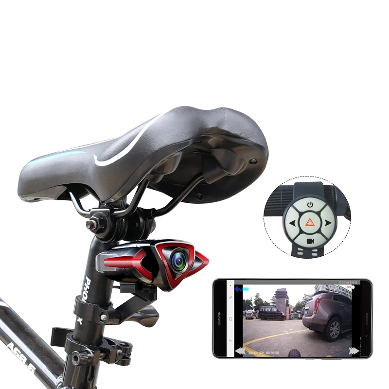 Bicycle Dashcam Video Recorder 4K/1080P  Sensors Wireless Connection Turn Signal Light Night Vision Cycling Safety Camera
