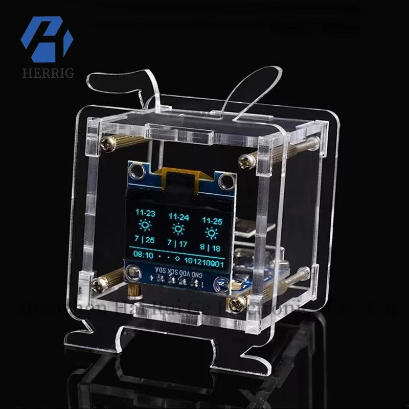 

ESP8266 Mini Weather Forecast Clock OLED Screen Kit WIFI Clock Temperature and Humidity DIY Electronic Module
