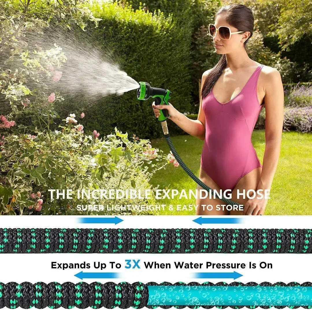 

Выдвижной шланг 75 футов, расширяемый волшебный садовый шланг, инструмент для полива, многофункциональный распылитель для мойки и чистки автомобилей высокого давления