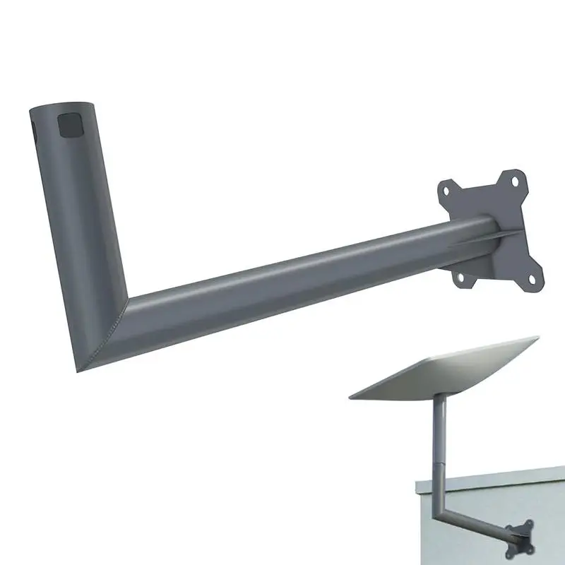 Satellite Signal Receiving Bracket Metal Satellite Antenna Mounting Kit TV Antenna Mast Hardware Included Antenna Support For