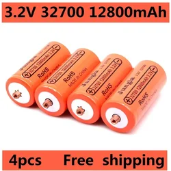 4PCS 100% Original 32700 12800mAh 3.2V lifepo4 Rechargeable Battery Professional Lithium Iron Phosphate Power Battery with screw