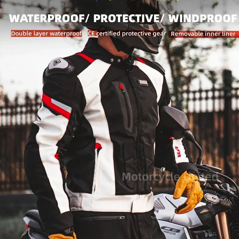 

Sulaite Men's Summer Motorcycle Jacket & Pants Set - CE Certified Motocross Armor, Lightweight Mesh Ventilation Protective Gear