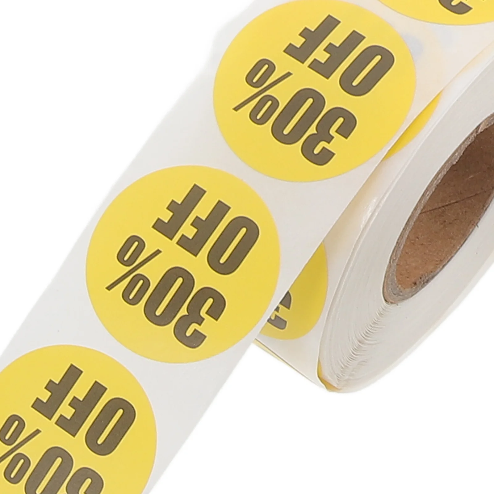 

3 Rolls Retail Store Stickers Round Adhesive Price Tags Supermarket Circle Labels Percent Off Decals Scratch Off Labels