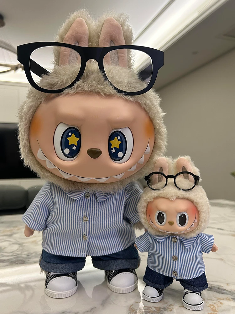 

Cool Haome Labubu Doll Clothes Set 7cm First And Second Generation aron Labubu Vinyl Dolls Summer Outfits for Dolls