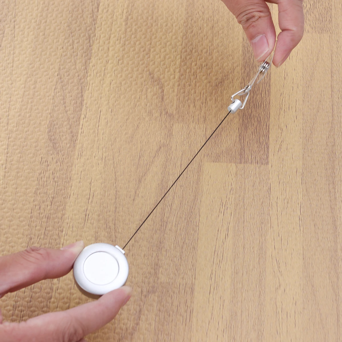 

3Pcs Retractable Badge Holder Metal Id Badge Reel Clip Heavy Duty Silver for Nurse Office Staff Student Key Tag Holder