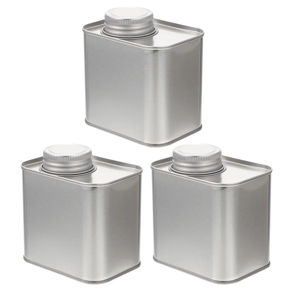 

3Pcs Sealed Tin Jars with Lid Multi-Use Coffee Bean Storage Container for Kitchen Bar Hotel Spice Sugar Cereal Storage