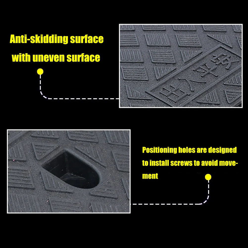 المحمولة كبح منحدر المضادة للانزلاق خفيفة الوزن عتبة المنحدر حصيرة وسادة سيارة مقطورة دراجة شاحنة دراجة نارية كرسي متحرك كبح منحدر 50*13 سنتيمتر #4