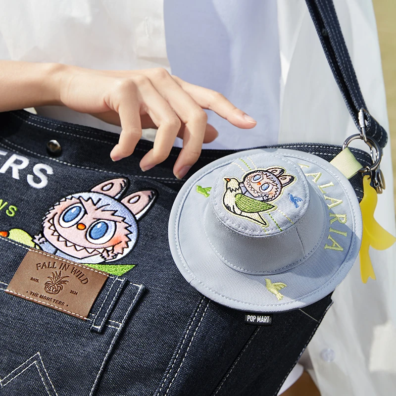 POP MART THE MONSTERS FALL IN WILD SERIES - Denim Messenger Bag