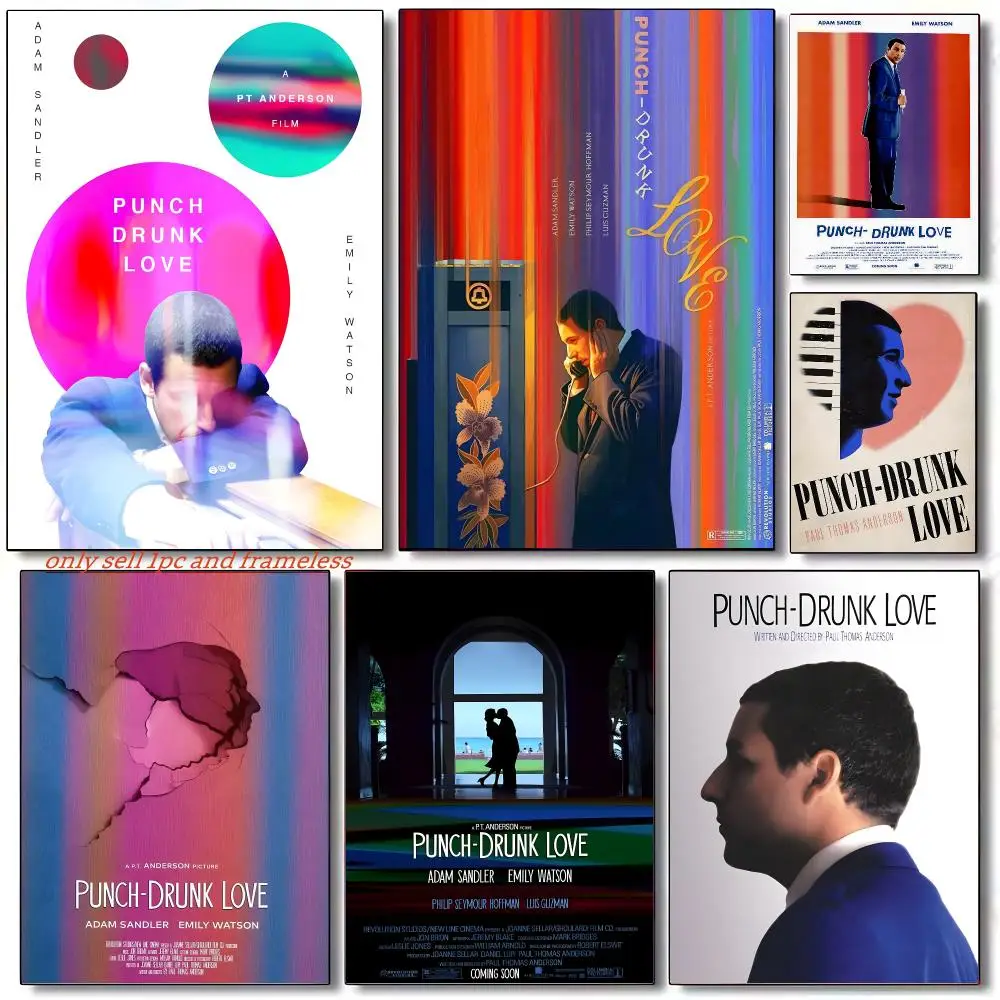 Romantic movies P-Punch-Drunk Love Poster Wall art poster paintings are suitable for clubs living rooms bedroom