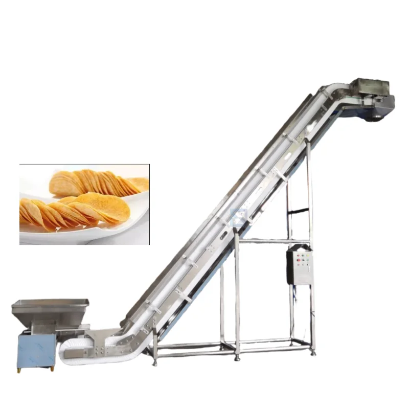 2024 Hot Sales Automatic Z Type Bucket Elevator with Hopper Inclined System Lift Belt Conveyor