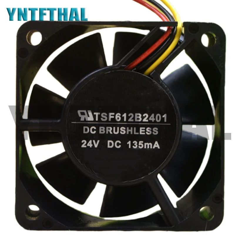 New TSF612B2401 DC24V 135MA 60x60x25MM 3-Wire Cooler Fan