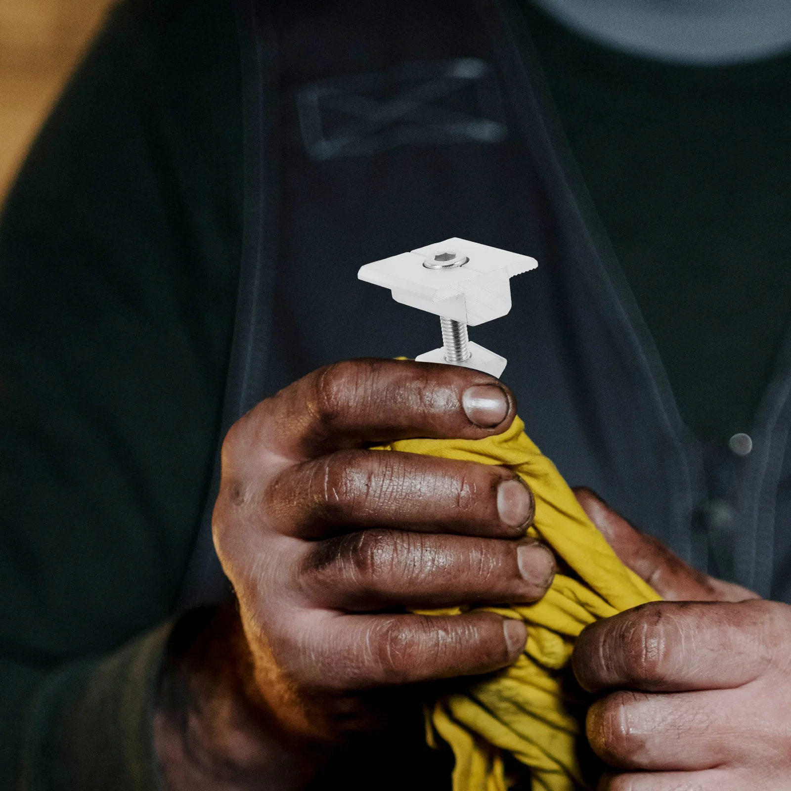 

4Pcs Durable Metal Solar Panel Mid Clamps Easy Install T-Shaped Clips Flat Roof Mount Holder Kits Z Brackets Secure Fit