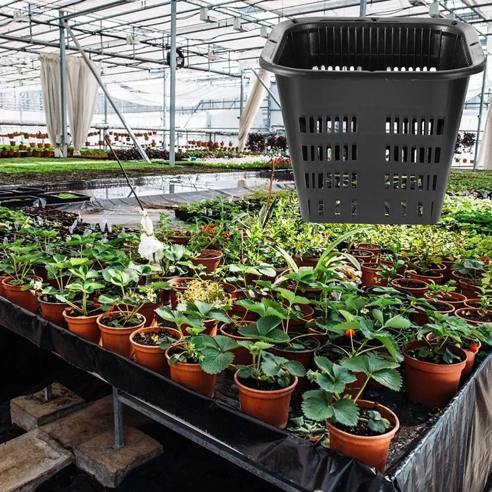 

15 Pcs Root Control Planting Baskets Thickened Hydroponic Cachepots Holes Breathable Plastic Flowerpots Gardening Tools Planter