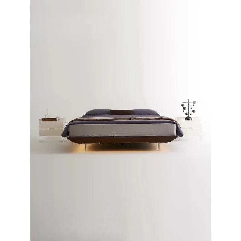 سرير بدون تعليق للرأس، سرير حديث وبسيط بحافة فلوش #3
