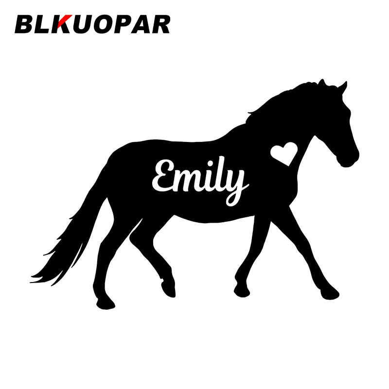 

BLKUOPAR Custom Horse Car Stickers Vinyl Creative Decals Occlusion Scratch Die Cut Fashion Scratch-Proof Trunk Caravan Styling