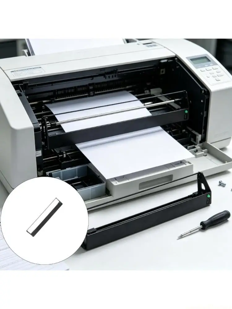 Black Printer Ribbon Holder with Prewound Integrated Construction, ABS Plastic Housing and No Additional Tools Required for