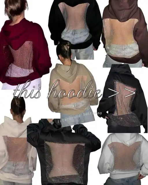 

Свободная флисовая толстовка с капюшоном в американском стиле для осени и зимы, с вырезом на спине, повседневная, с длинными рукавами