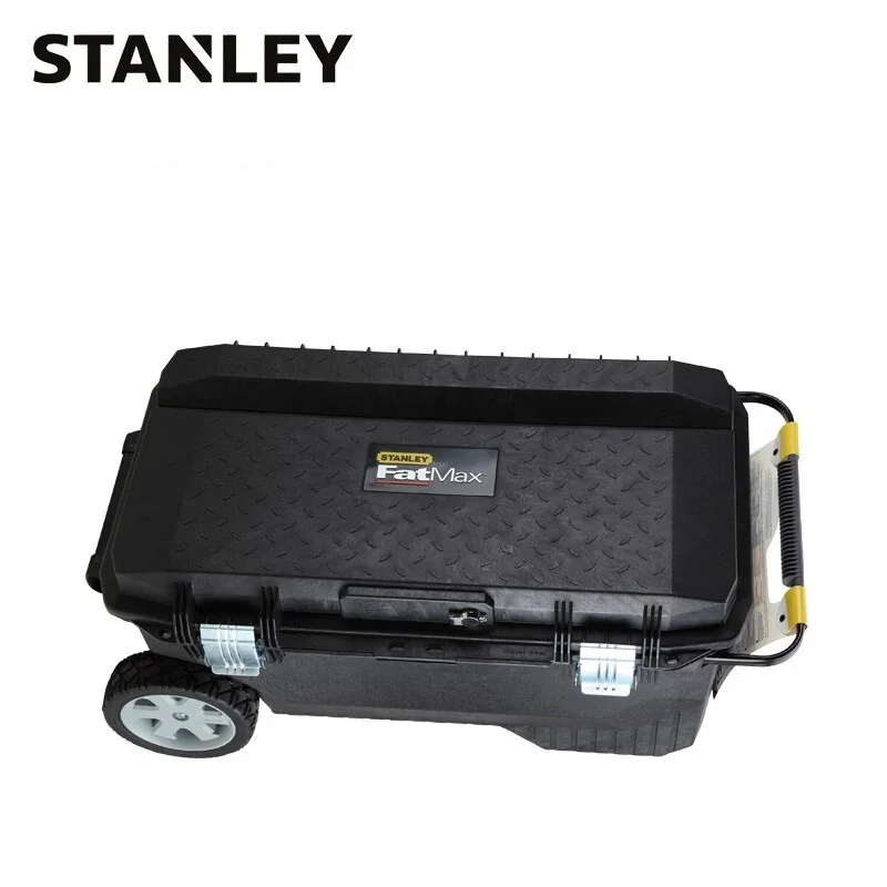 STANLEY 94-850-37C Fatmax Mobile Work Box Trolley Toolbox Car Repair Organizer Large Capacity Storage Box with Wheels