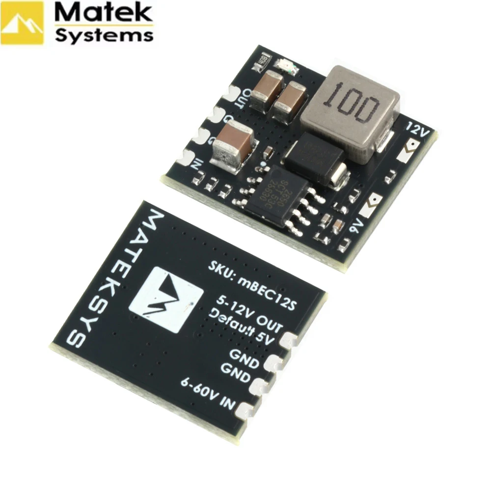 MATEK MICRO BEC 6-60V TO 5V/9V/12V-ADJ MBEC12S Step-Down Regulator Module For RC Model Airplane Helicopter FPV Racing Drone