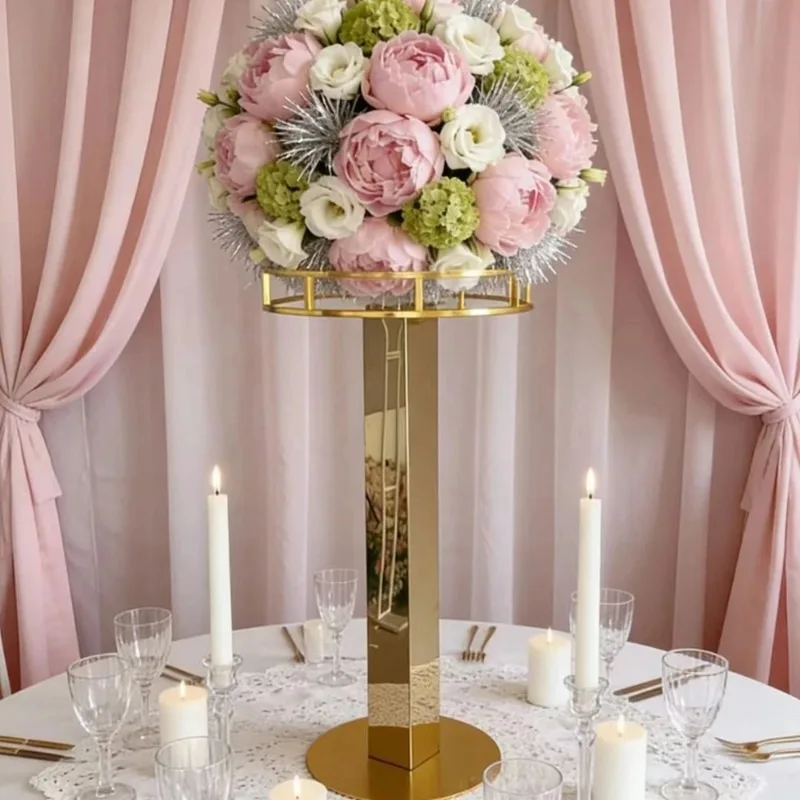 

【Professional Grade】TX 6pcs)60-120cm)arch frame Flower Stand Wedding Table Centerpiece Event Road Lead Party Stainless Steel Mod