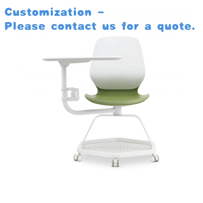 

Изготовленный на заказ. Современное вращающееся кресло с откидной спинкой. Мебель для классной комнаты. Учебный конференц-зал. Школьный стол и стул с блокнот для письма.